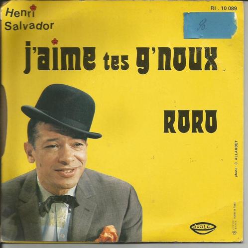 Henri Salvador - J'aime tes g'noux / Roro, Cd's en Dvd's, Vinyl Singles, Single, Pop, 7 inch, Verzenden
