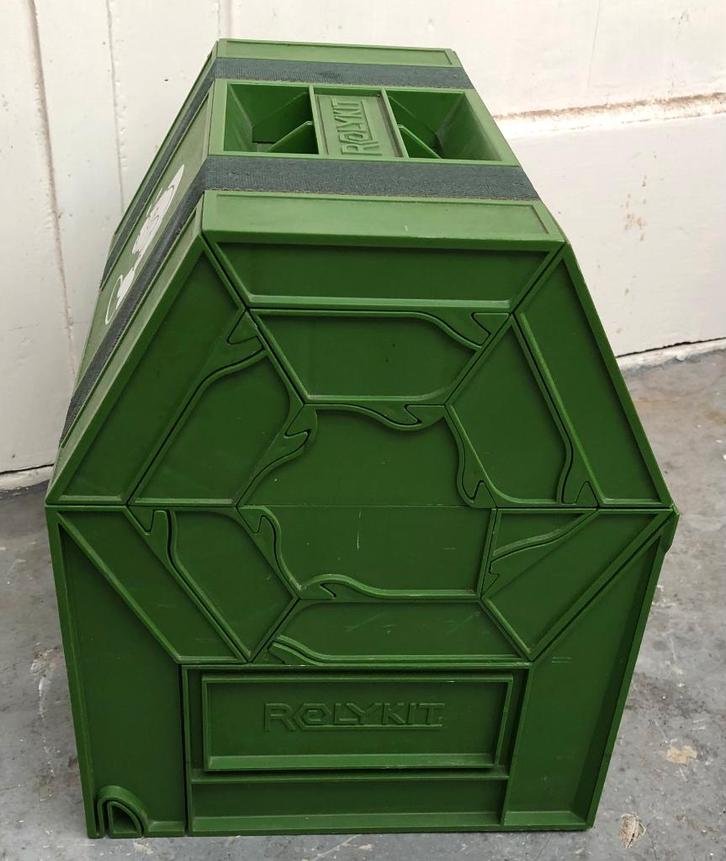 Vintage Rolykit Viskoffer, seventies, in heel goede staat, Watersport en Boten, Hengelsport | Algemeen, Gebruikt, Koffer of Tas