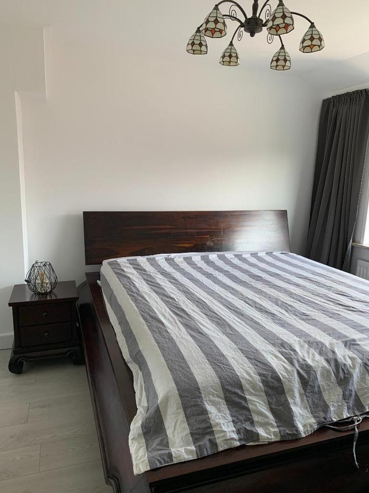 GELIJK OPHALEN! OPIUM Bed, Lattenbodem & 2 Nachtkastjes!, Huis en Inrichting, Slaapkamer | Bedden, Tweepersoons, 180 cm, 200 cm