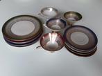 Vintage servies, theekop en schotel en gebaksbordjes, Antiek en Kunst, Ophalen of Verzenden