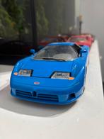 Bugatti EB110 Blauw 1:18, Hobby en Vrije tijd, Modelauto's | 1:18, Ophalen of Verzenden, Zo goed als nieuw, Auto, Bburago