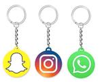 Sleutelhanger met NFC chip voor Snapchat of Instagram link, Drie personen of meer, Meerdaags