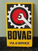 Mooi origineel emaille BOVAG Vul & Service bord. Langcat., Ophalen of Verzenden, Gebruikt, Reclamebord