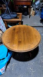 Eikenhouten Tafel - Diameter 80cm, Hoogte 57cm, Antiek en Kunst, Ophalen