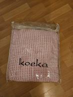 Koeka Wafelkleed 100x105 Roze/Grijs, Ophalen of Verzenden, Gebruikt, 100 cm of meer, Deken