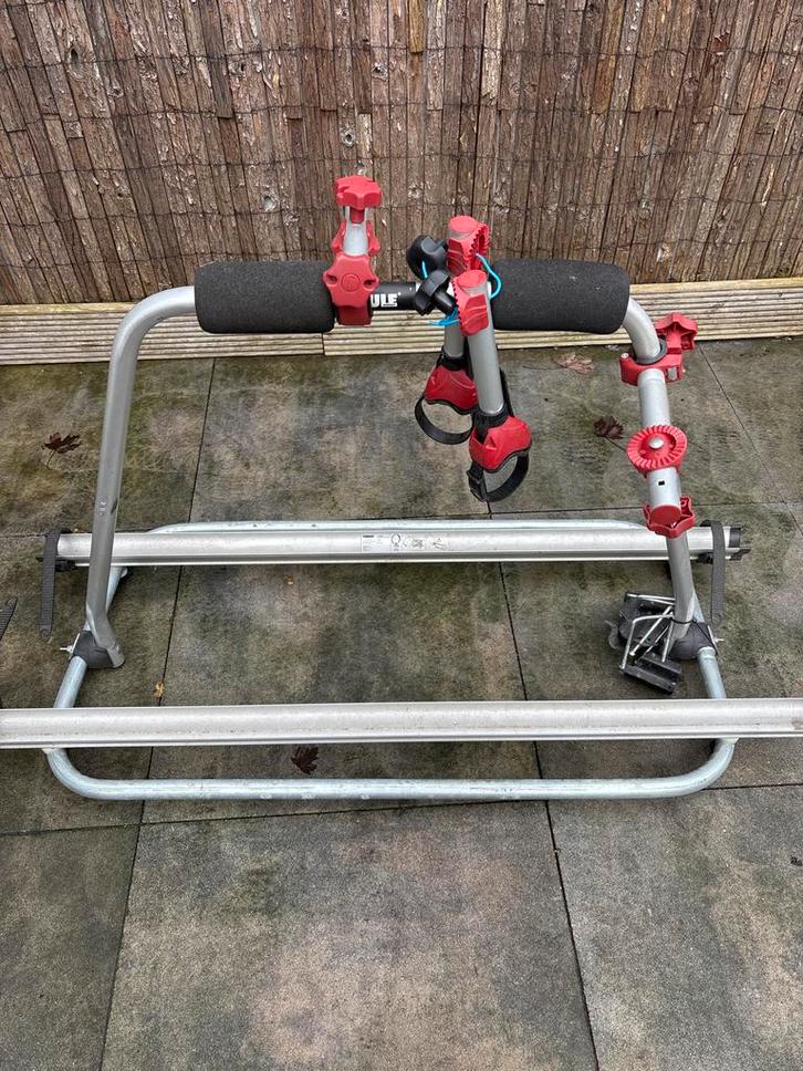 Fietsendrager - Thule, Auto diversen, Fietsendragers, Gebruikt, Dakdrager, 2 fietsen, Elektrische fiets, Ophalen