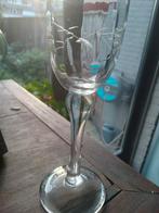 Kristallen Wijnglas met Bloemgravure, Ophalen of Verzenden