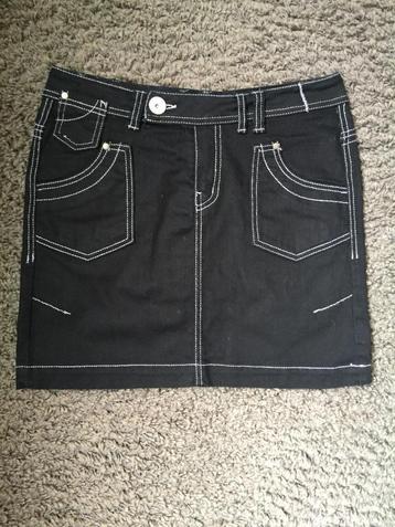 NIEUW Stretch jeans rokje, zwart, maat 36/38 (taille 40 cm) beschikbaar voor biedingen