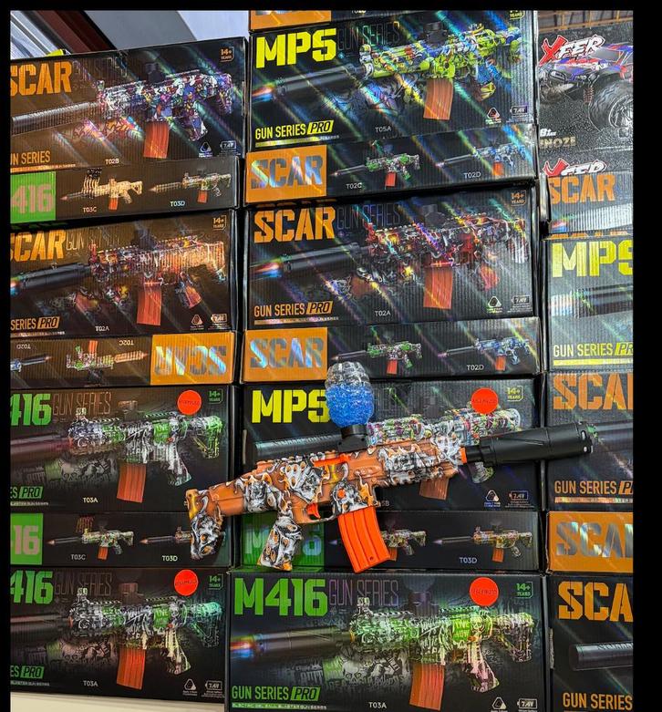 Gel blaster Gelblaster MP Glow in The Dark + Gratis Orbeez, Kinderen en Baby's, Speelgoed | Buiten | Actiespeelgoed, Nieuw, Ophalen of Verzenden