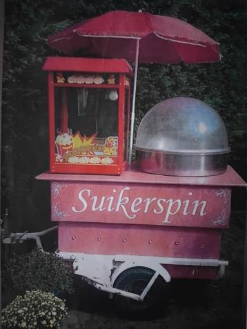 Suikerspin verkoop kraam beschikbaar voor biedingen