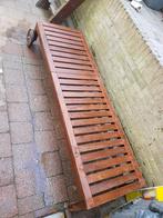 ligbed/ loungebank, Ophalen, Hardhout, Zo goed als nieuw, Loungeset