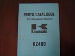 Kawasaki KZ400 1974 motorcycle parts catalogue KZ 400 twin, Ophalen of Verzenden, Kawasaki