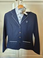 Donkerblauw Wedstrijd vest met witte T shirt en handschoenen, Kinderen, Dressuur, Ophalen of Verzenden, Zo goed als nieuw