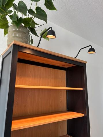 Mooie Japandi Grenen Houten Boekenkast