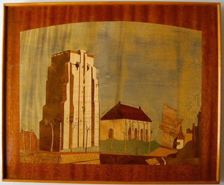 Uniek Portret van Zierikzee, Antiek en Kunst, Kunst | Beelden en Houtsnijwerken, Ophalen of Verzenden