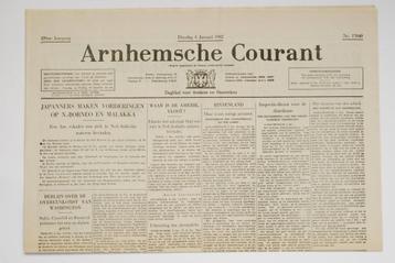 6 januari 1942 - Arnhemsche Courant | Heruitgave 1994 beschikbaar voor biedingen
