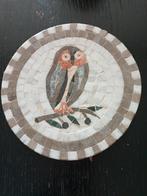 Nieuw 18.5 cm.diam.mooie onderzetter uil in mozaïek, Ophalen of Verzenden, Nieuw