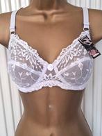 Chique Witte Doorzichtige BH met Prachtige Kant 70D, Kleding | Dames, Ophalen of Verzenden, Wit, BH
