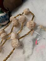#kerst antieke kralenketting quirlander honeycomb, Diversen, Kerst, Gebruikt, T, Ophalen of Verzenden, N