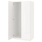 IKEA Pax kast 236x100cm, hoogglans wit, Ophalen, Gebruikt, 100 tot 150 cm, 200 cm of meer