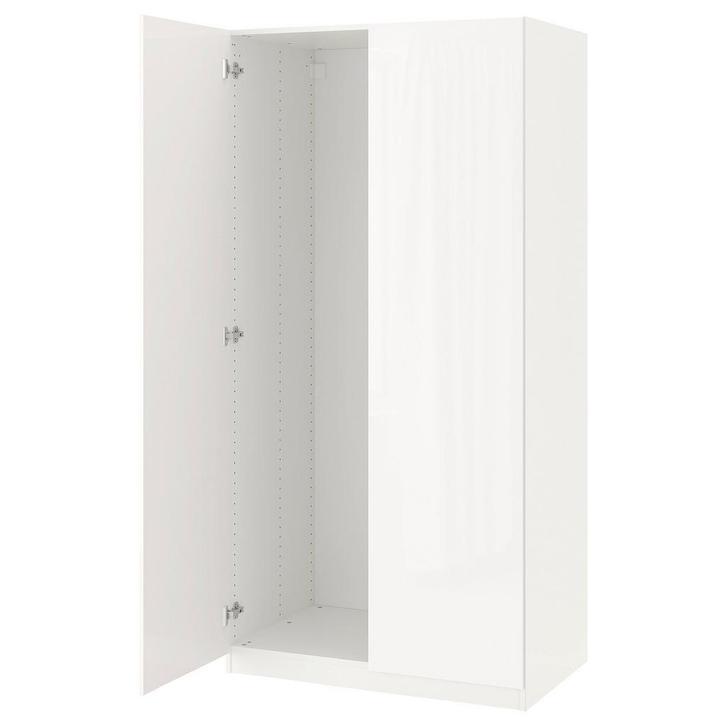 IKEA Pax kast 236x100cm, hoogglans wit, Huis en Inrichting, Kasten | Kledingkasten, Gebruikt, 200 cm of meer, 100 tot 150 cm, 50 tot 75 cm
