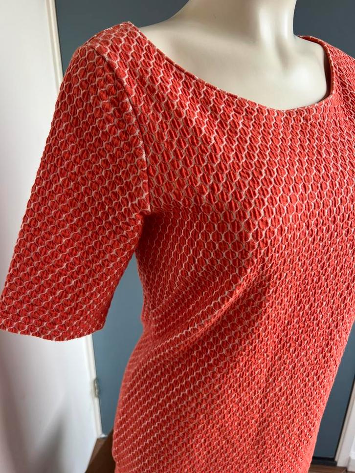 Kyra&Ko koraal roze jurk model trudy 42, Kleding | Dames, Jurken, Zo goed als nieuw, Maat 38/40 (M), Roze, Knielengte, Ophalen of Verzenden