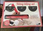 Nieuwe bling bling set , om steentjes op stof te zetten, Ophalen, Zo goed als nieuw