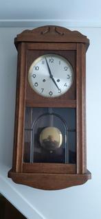 donker eiken wandklok, Ophalen of Verzenden, Zo goed als nieuw, Analoog, Wandklok