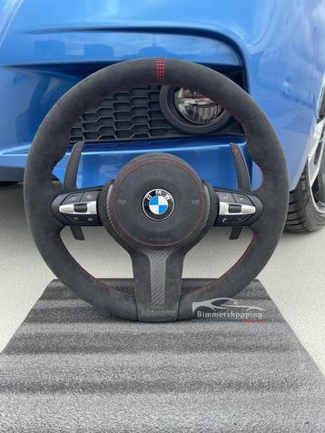 Bmw alcantara stuur, rode 12H markering. F20 F21 F30 F32 etc beschikbaar voor biedingen