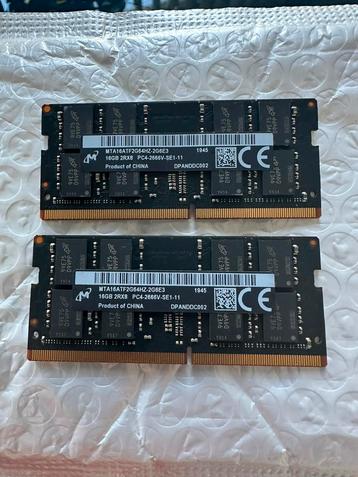 32GB (2x16GB) DDR4 2666 MHz Sodimm Apple Memory beschikbaar voor biedingen