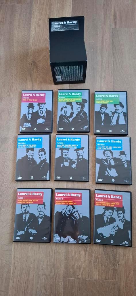 Laurel & Hardy DVD Collectie (9 DVD's), Cd's en Dvd's, Dvd's | Komedie, Gebruikt, Overige genres, Boxset, Alle leeftijden, Ophalen of Verzenden