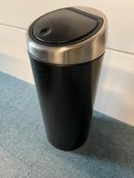 Brabantia pedaalemmer 30 liter zwart, Ophalen, Gebruikt, 50 tot 75 cm, 20 tot 30 liter