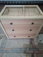 Ladekast (met losse glasplaat), Huis en Inrichting, Kasten | Ladekasten, 3 of 4 laden, Minder dan 100 cm, 25 tot 50 cm, 50 tot 100 cm