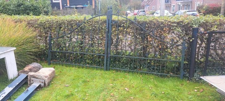 Antieke metalen dubbele poort, Tuin en Terras, Tuinhekken en Hekwerk, Ophalen