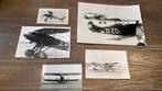 5x afdukken van vooroorlogse MLD vliegtuigen, Ophalen of Verzenden, Zo goed als nieuw, Kaart, Foto of Prent