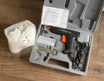 Lijmpistool, koffer met accessoires, 80 lijmpatronen, Ophalen of Verzenden, Gebruikt, Overige typen