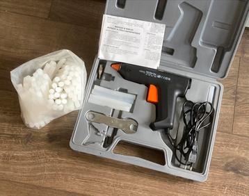 Lijmpistool, koffer met accessoires, 80 lijmpatronen beschikbaar voor biedingen