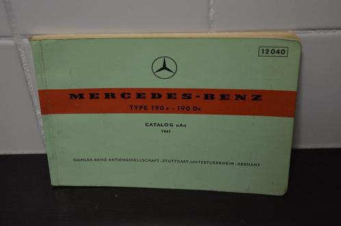 Catalog Mercedes Benz 190 C / DC 1961, Auto diversen, Handleidingen en Instructieboekjes, Ophalen of Verzenden