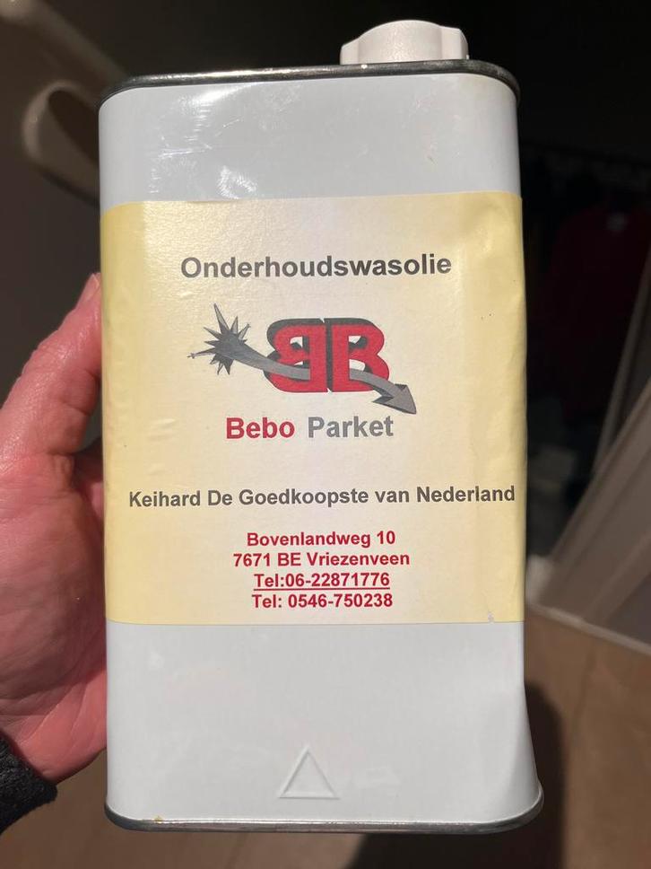 Onderhoudsolie Houten Vloer 1 Liter - Nieuw, Doe-het-zelf en Verbouw, Verf, Beits en Lak, Nieuw, Beits, Minder dan 5 liter, Ophalen of Verzenden