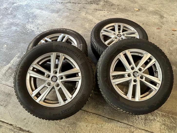 Winterbanden met velg 215 60 R16 ( Seat Ateca), Auto-onderdelen, Banden en Velgen, Band(en), Winterbanden, 16 inch, 215 mm, Personenwagen