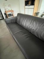 Montel Bankstel Leer Donkerbruin - 1.5 & 3 Zits, Ophalen, Gebruikt, Rechte bank, Vierpersoons of meer