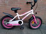 Meisjesfiets 14 Inch Roze, Fietsen en Brommers, Fietsen | Kinderfietsjes, Minder dan 16 inch, Zijwieltjes, Zo goed als nieuw, Ophalen