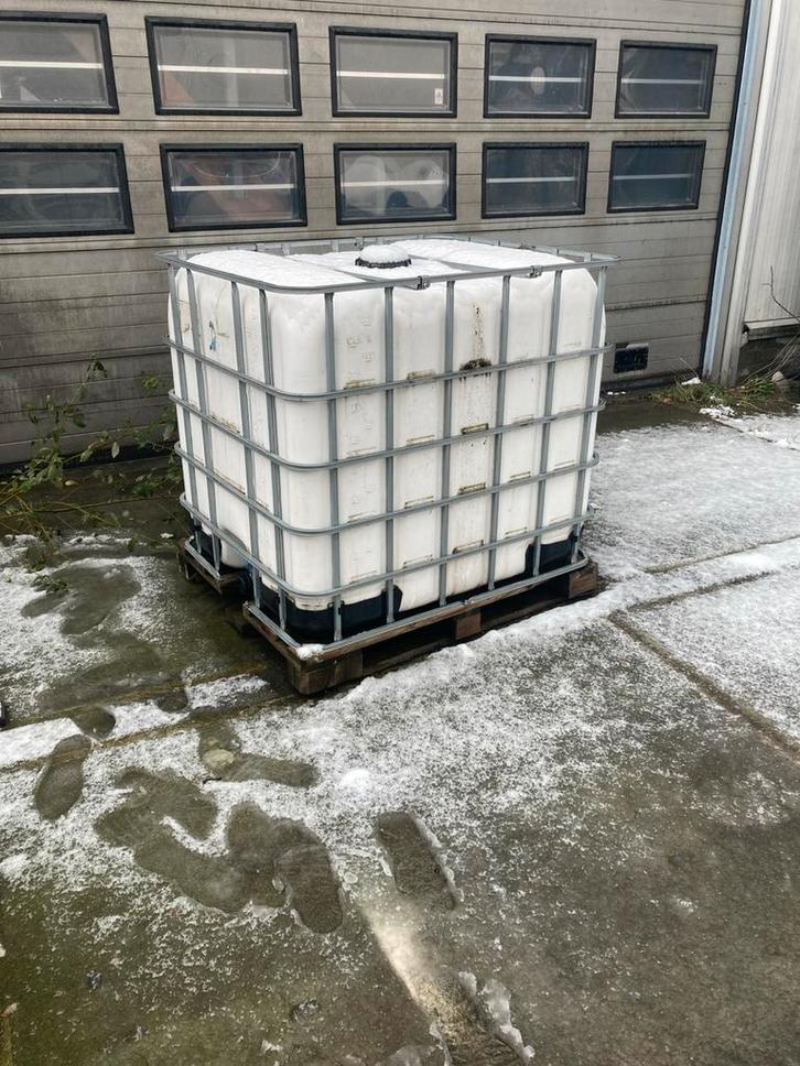 IBC Container 1000 Liter, Tuin en Terras, Regentonnen, Gebruikt, Kunststof, 150 liter of meer, Met kraantje, Ophalen