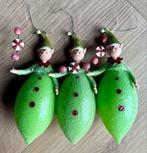 Kerst Elfjes Ornamenten - Set van 3, Diversen, Ophalen of Verzenden, Zo goed als nieuw