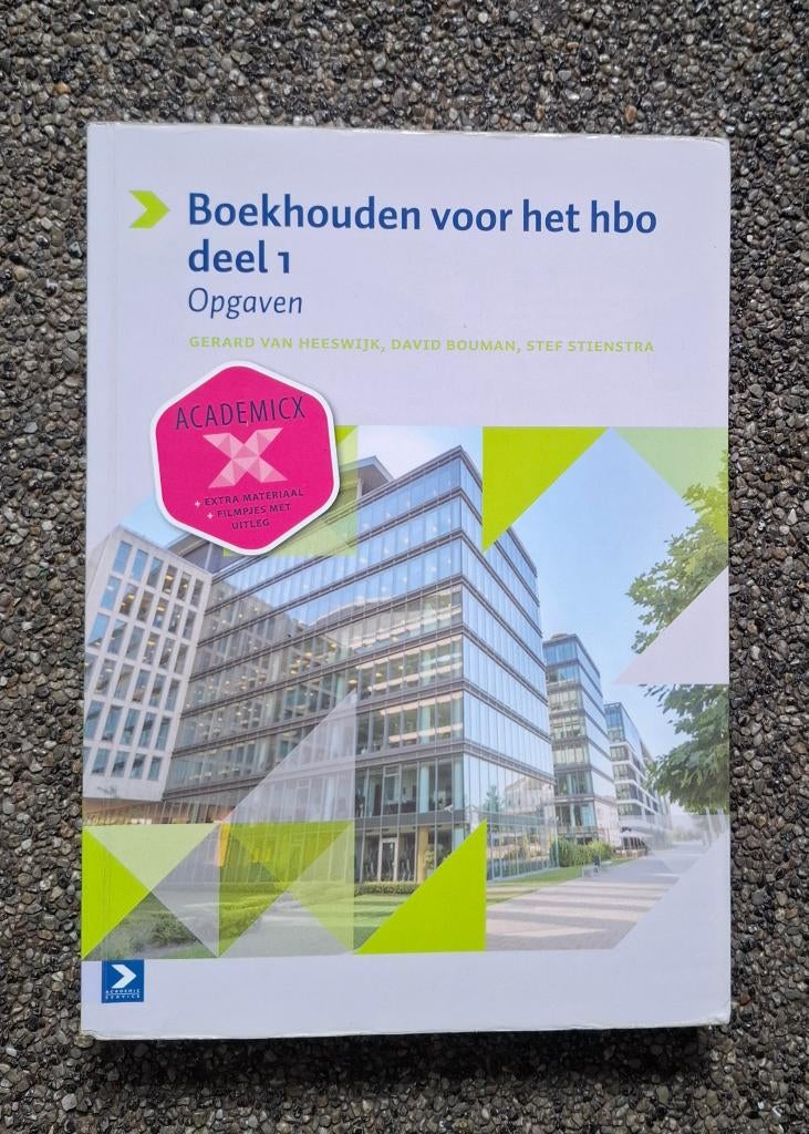 Boekhouden voor het hbo deel 1 opgaven  Zgan, Ophalen of Verzenden, Beta, Zo goed als nieuw, HBO