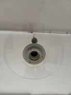 Vintage Plafondlamp Glas/Kunststof, Huis en Inrichting, Ophalen of Verzenden, Gebruikt, Glas