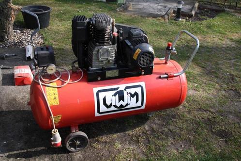 Compressor 150 ltr., Doe-het-zelf en Verbouw, Compressors, Gebruikt, 6 tot 10 bar, 100 liter of meer, 200 tot 400 liter/min, Mobiel