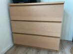 Ikea Malm ladekast met 3 laden, Ophalen, Overige materialen, Gebruikt, 50 tot 100 cm