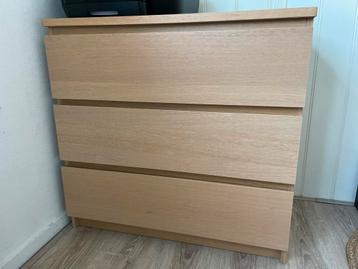 Ikea Malm ladekast met 3 laden - afbeelding 1