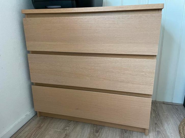 Ikea Malm ladekast met 3 laden, Huis en Inrichting, Kasten | Ladekasten, Gebruikt, Minder dan 100 cm, 50 tot 100 cm, 25 tot 50 cm